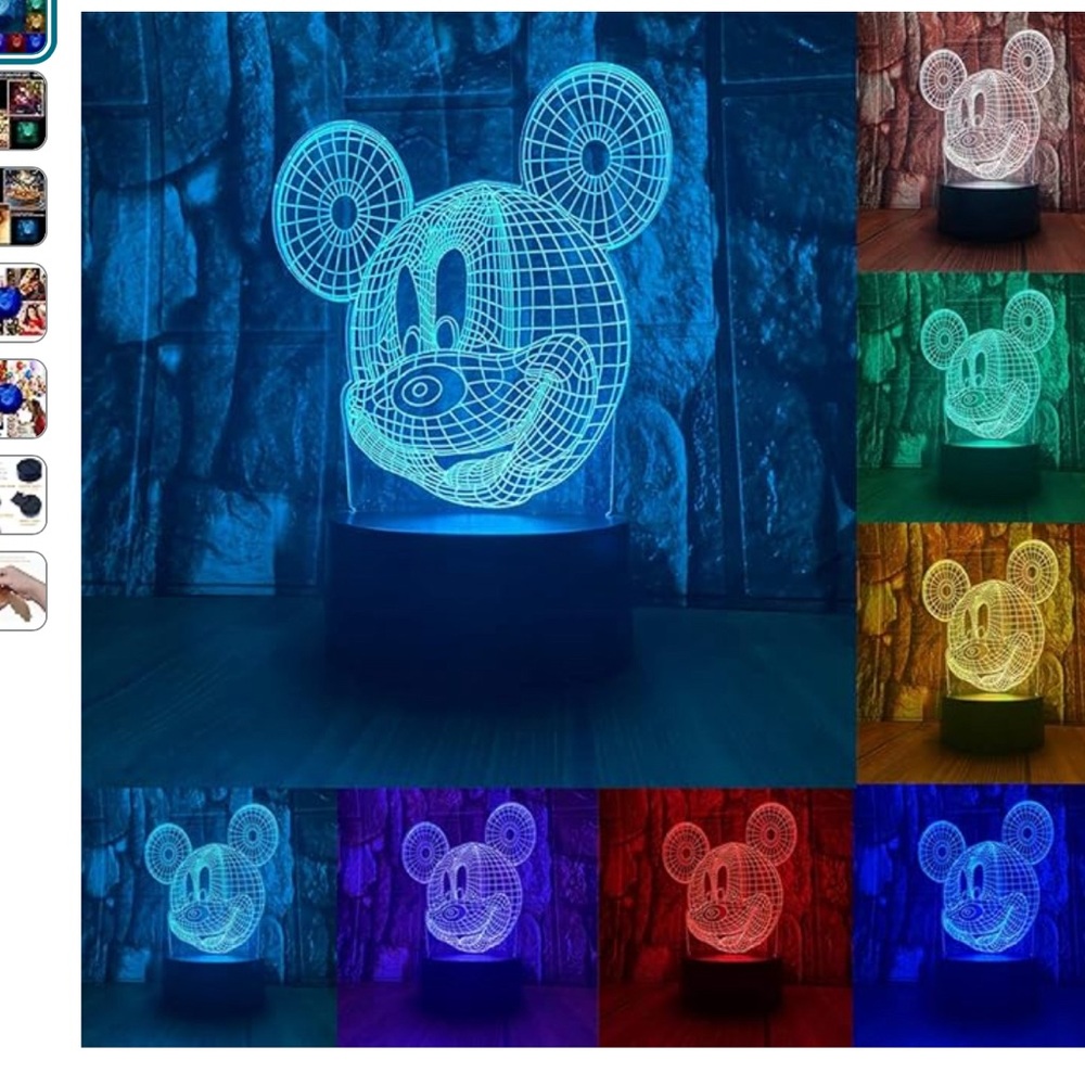 NWOT Mickey Mouse 3D light